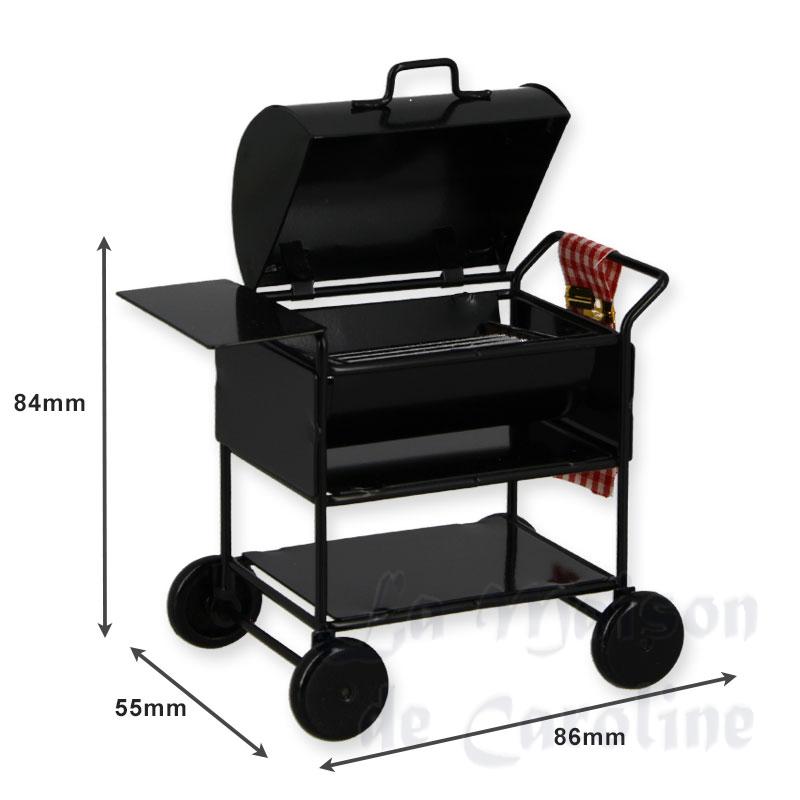 american barbeque grill black miniature 1:12 Bilder 1