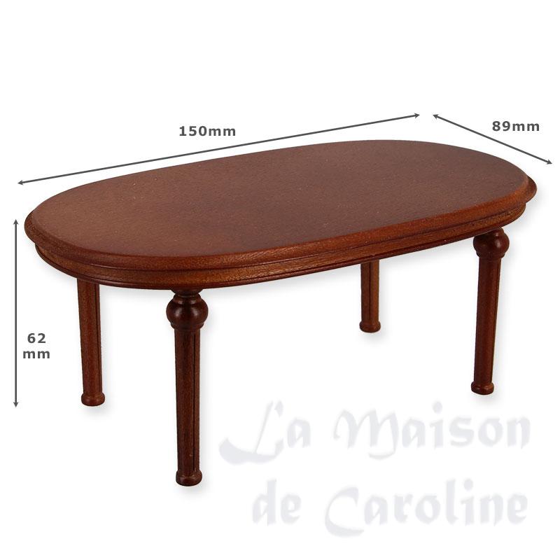 dining table louis xvi cherrywood miniature 1:12 Bilder 1