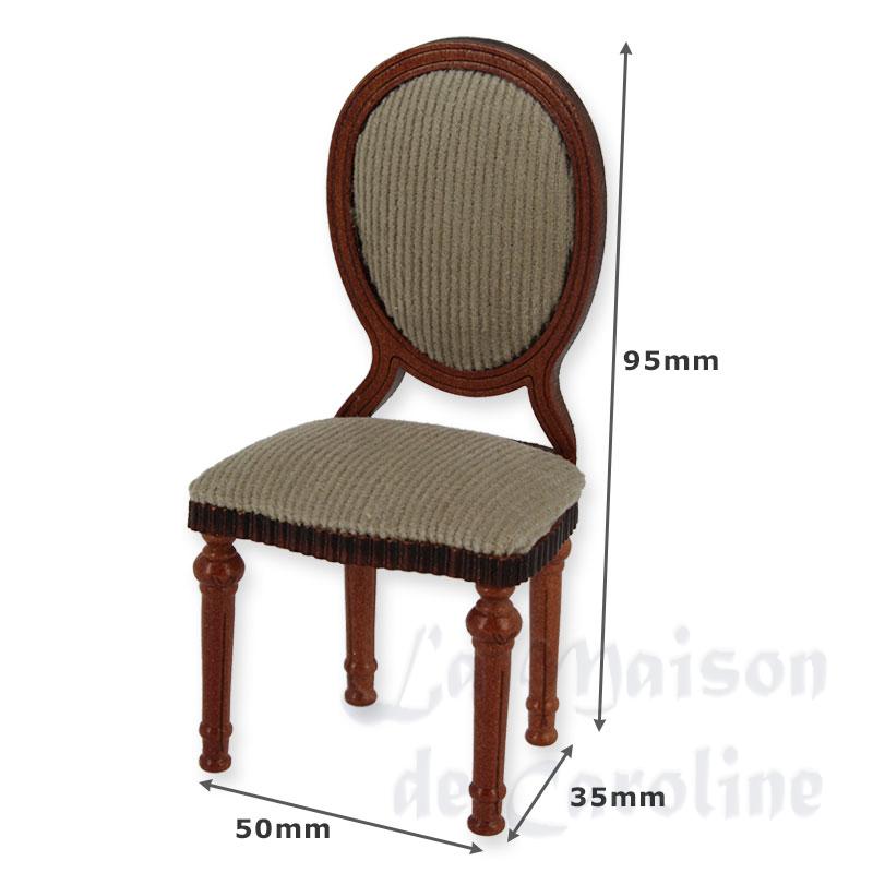 chair l-xvi grey-beige velvet cherrywood miniature furniture 1:12 photo 2 chair l-xvi grey-beige velvet cherrywood miniature furniture 1:12 photo 2