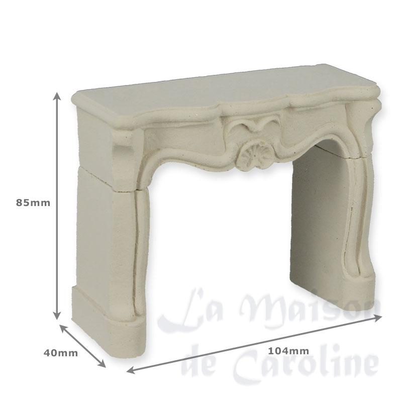 cheminée coquille blanche miniature 1:12 Bilder 1