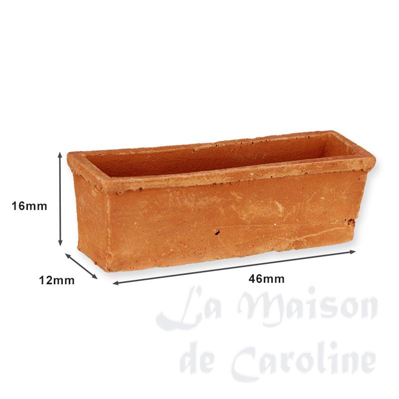 terra cotta flower pot empty miniature 1:12 Bilder 1