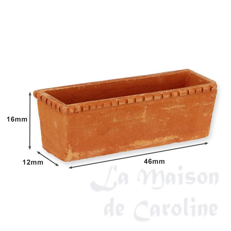 flower pot terra cotta light colour miniature 1:12 Bilder 1