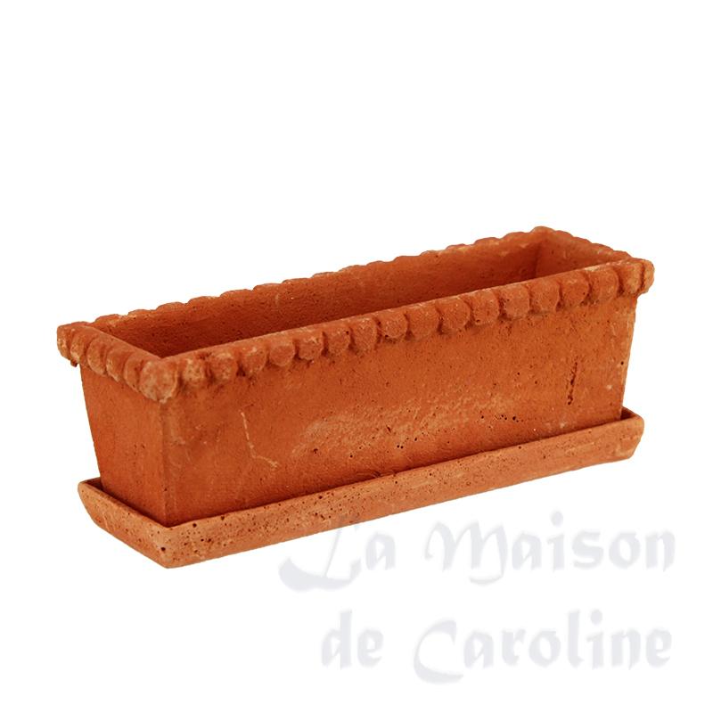 flower pot terra cotta light colour 1:12 photo 3