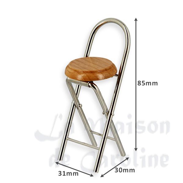folding bar chair metal Trianon collectible furniture 1:12 photo 2 folding bar chair metal Trianon collectible furniture 1:12 photo 2