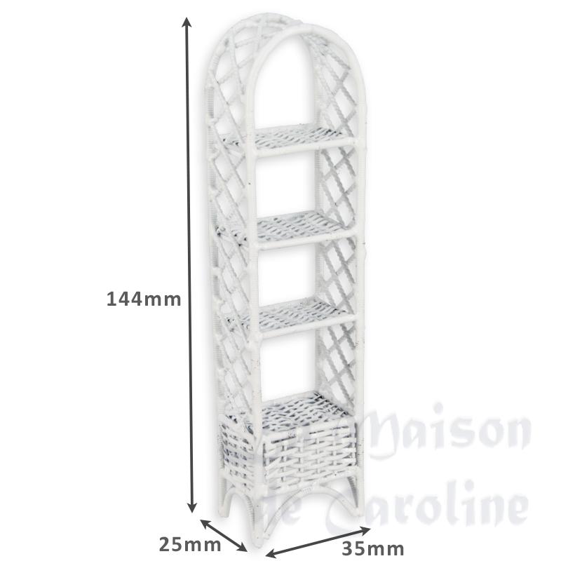 small metal shelf white 1:12 photo 2 small metal shelf white 1:12 photo 2