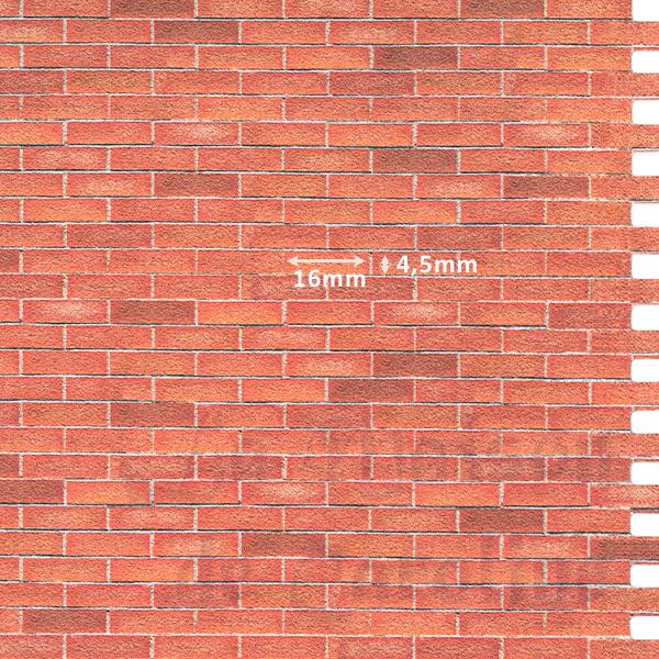 red brick panel 3d for dollhouses 1:12 photo 2 red brick panel 3d for dollhouses 1:12 photo 2