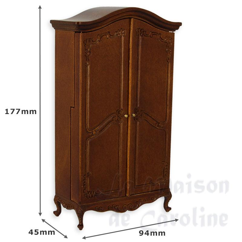 treasure cabinet walnut - TO BE RESTORED - Trianon collectible furniture 1:12 photo 2 treasure cabinet walnut - TO BE RESTORED - Trianon collectible furniture 1:12 photo 2