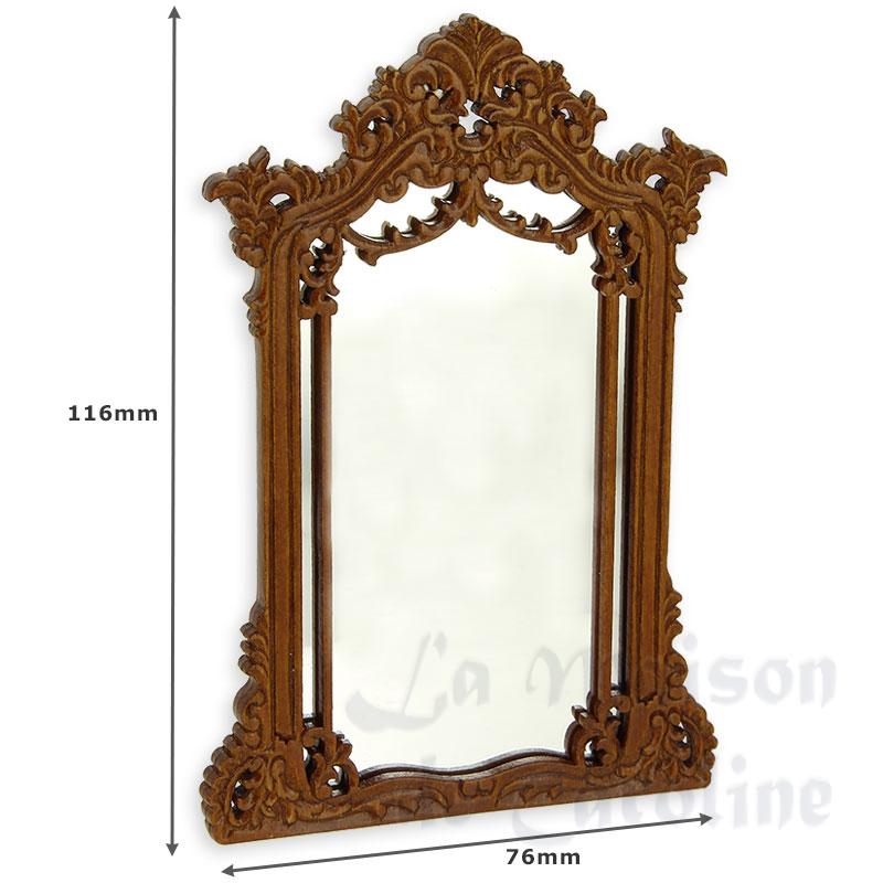 mirror walnut miniature 1:12 Bilder 1