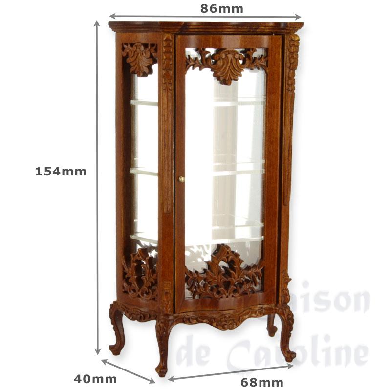 showcase walnut miniature 1:12 Bilder 1