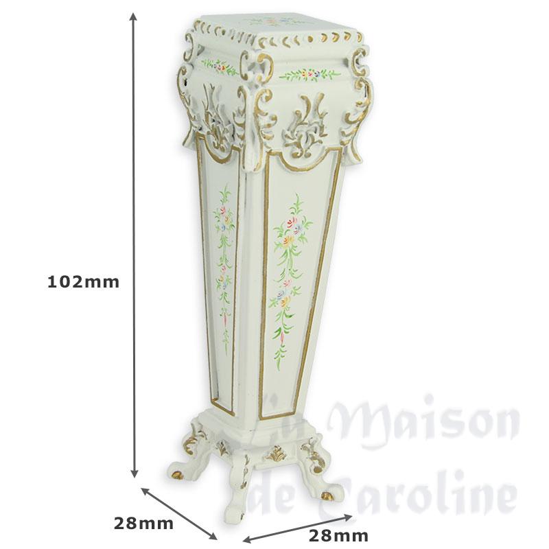 flower stand ivory-flowers miniature 1:12 Bilder 1