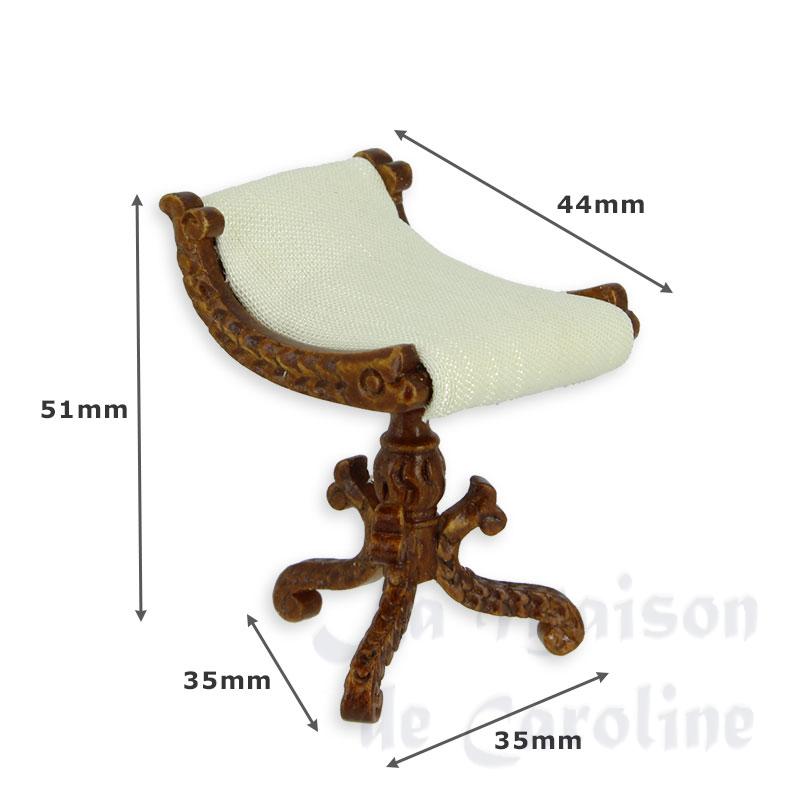 harp chair walnut miniature 1:12 Bilder 1