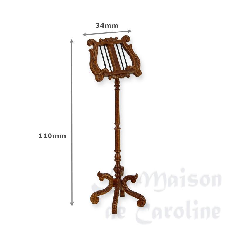 lutrin walnut miniature 1:12 Bilder 1