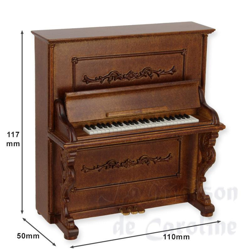 piano walnut miniature 1:12 Bilder 1