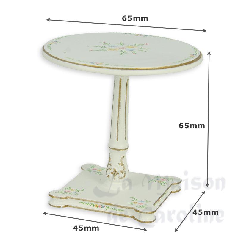tee table ivory flowers miniature 1:12 Bilder 1