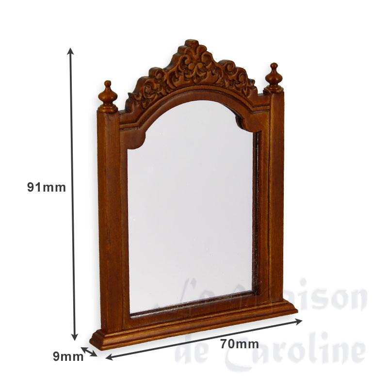 mirror louis philippe walnut miniature 1:12 trianon Bilder 1
