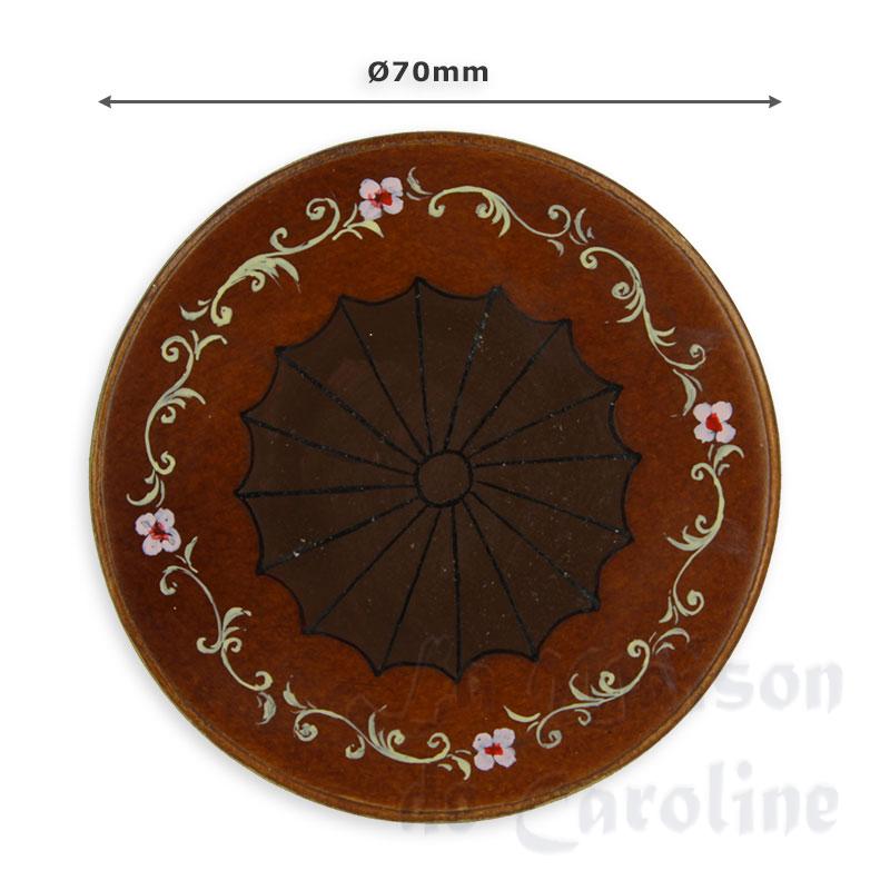 round table empire walnut miniature 1:12 Bilder 2