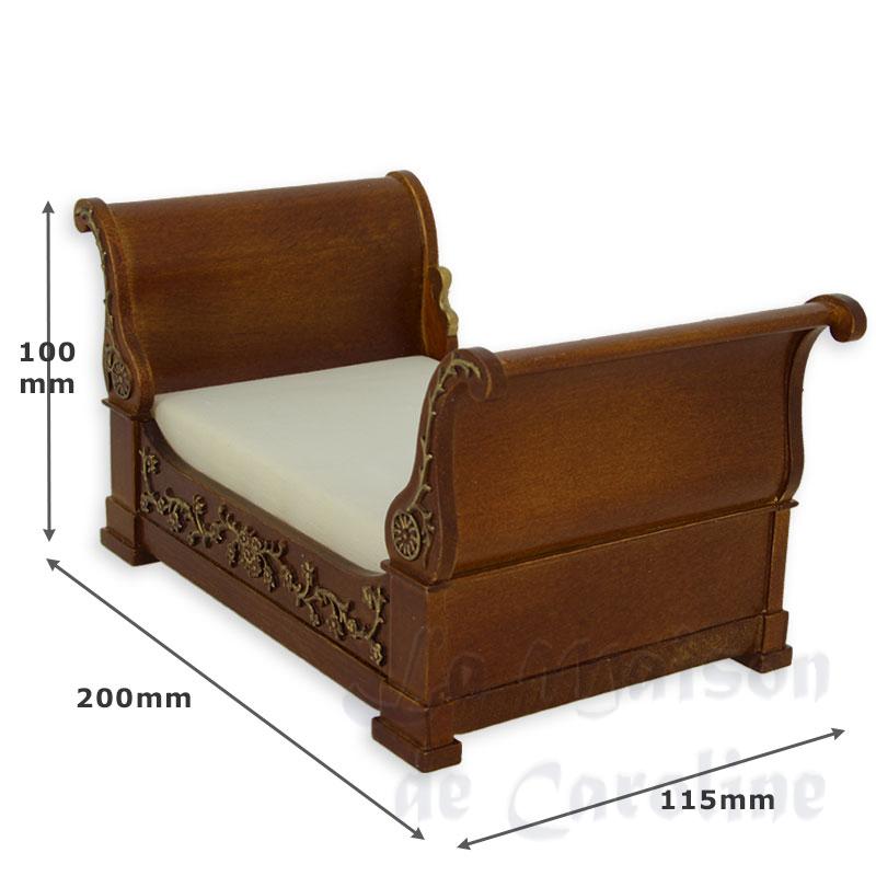 bed empire style miniature 1:12 Bilder 1