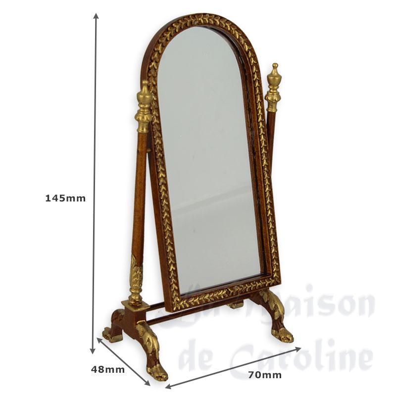 empire style mirror miniature 1:12 Bilder 1