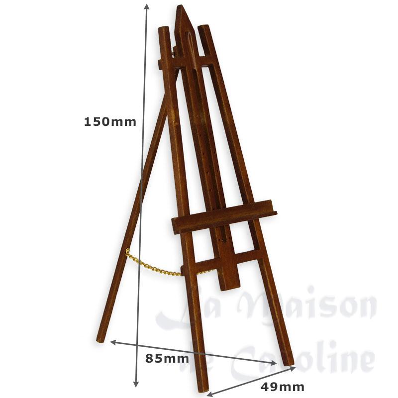 easel walnut miniature 1:12 Bilder 1