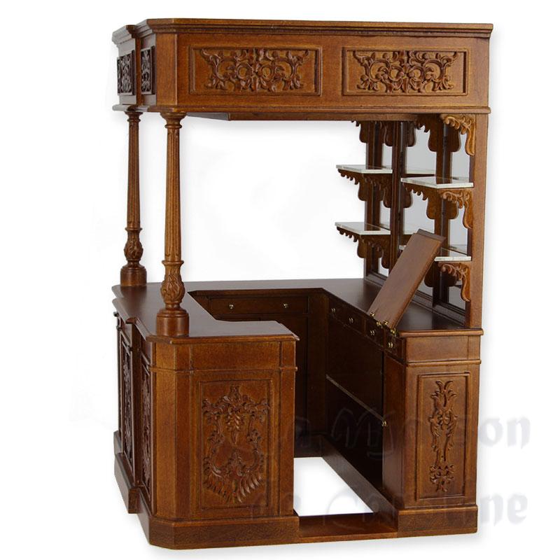 bar set with miror and counter miniature 1:12 Bilder 2