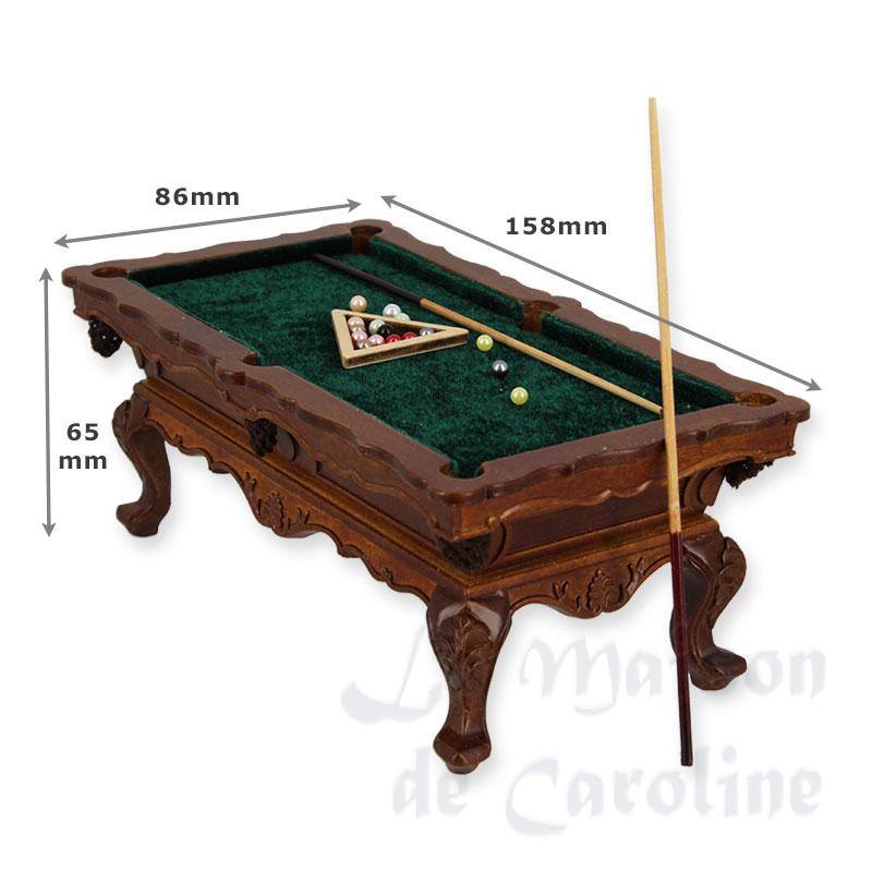 billard walnut miniature 1:12 Bilder 1