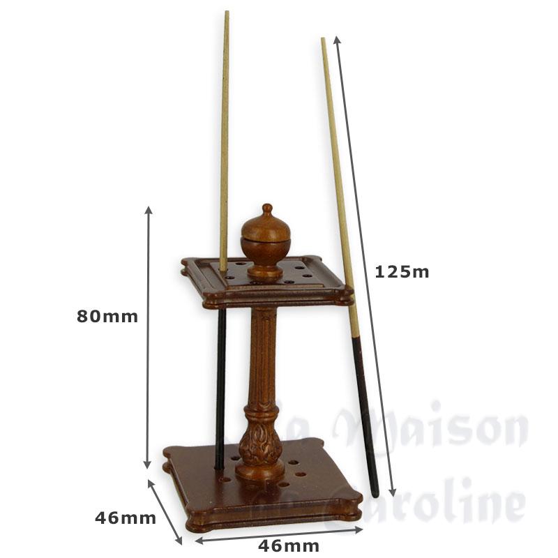 queue rack walnut miniature 1:12 Bilder 1
