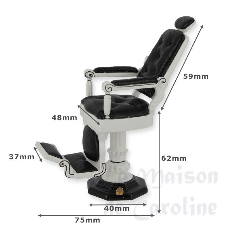 sofa chair black n white miniature 1:12 Bilder 1