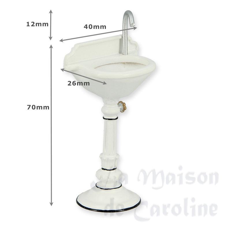 washbowl white miniature 1:12 Bilder 1