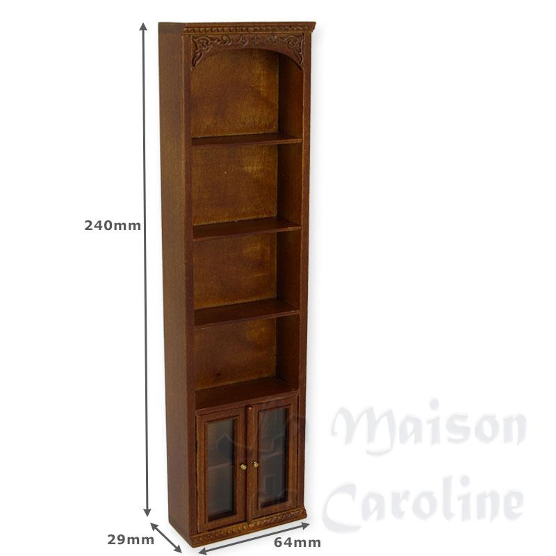 pharmacy rack single door walnut miniature 1:12 Bilder 1