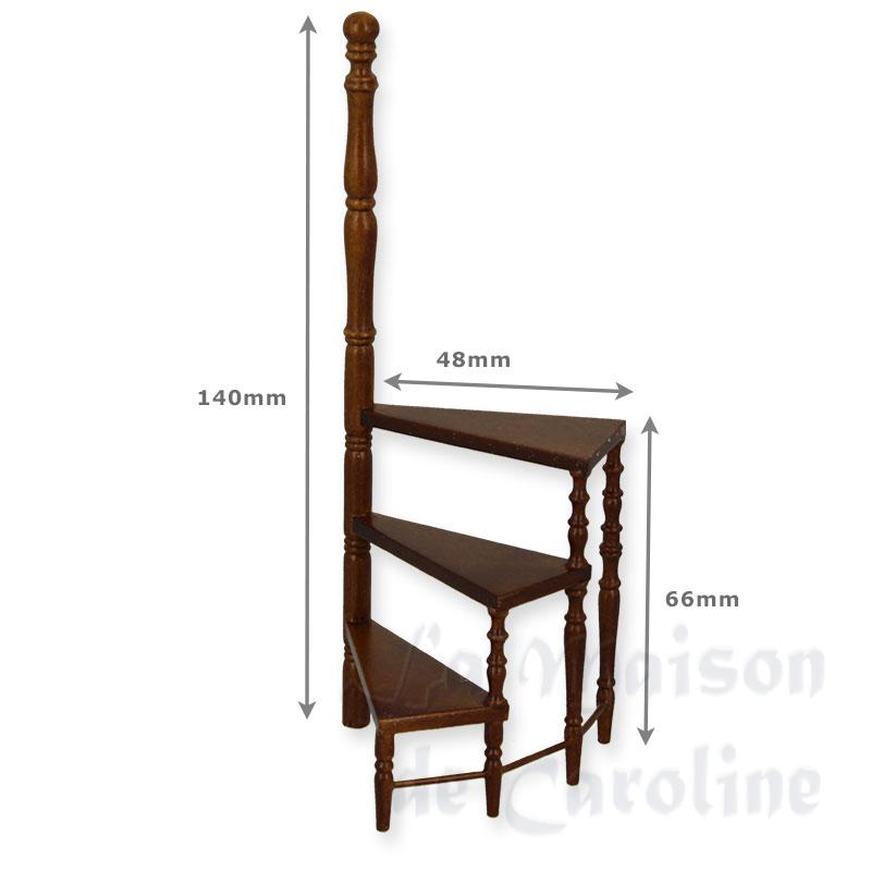 ladder walnut miniature 1:12 Bilder 1