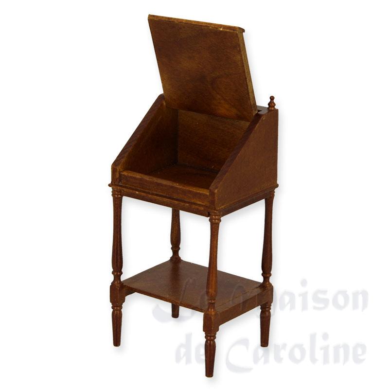 desk walnut miniature 1:12 Bilder 1