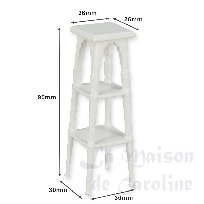 white high stool miniature 1:12 Bilder 1