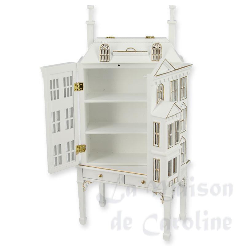 dollhouse w/table white miniature 1:12 Bilder 2