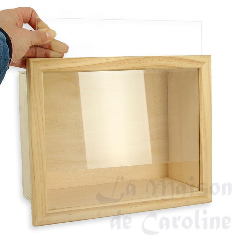 showcase (kit) wood plexi+frame miniature 1:12 Bilder 1