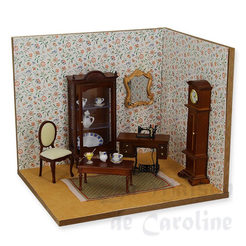room display small barewood (kit) miniature 1:12 Bilder 2