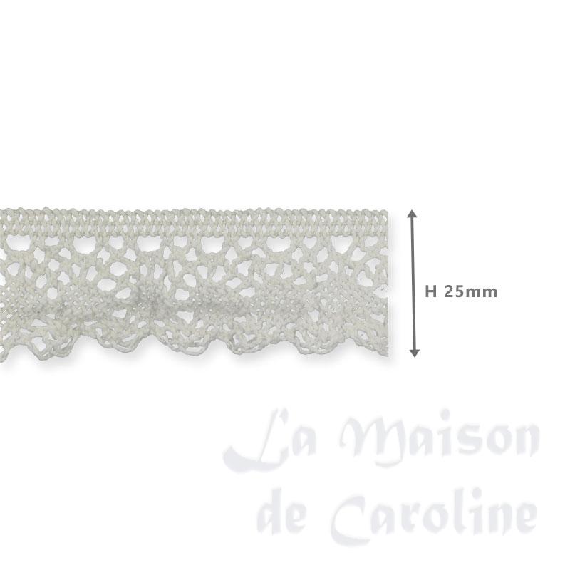 white elastic lace curtain miniature 1:12 Bilder 1