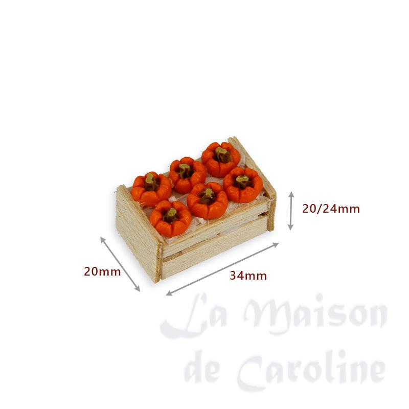 vegetables wooden crate miniature 1:12 Bilder 1