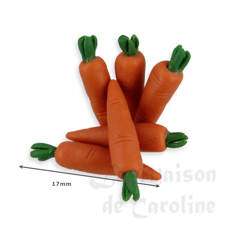 small carrot x6 /6 miniature 1:12 Bilder 1