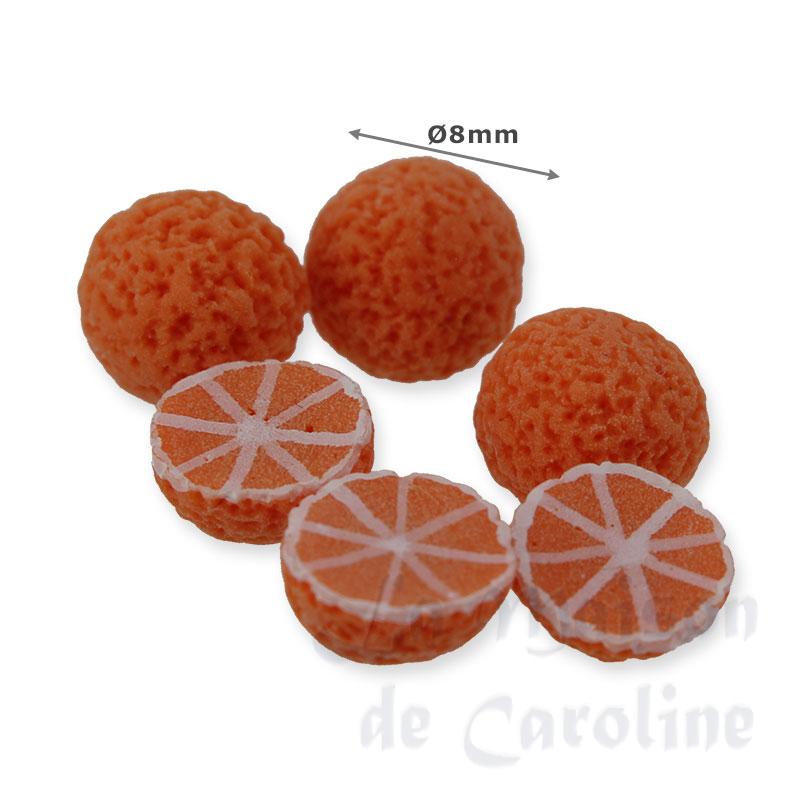 3 full oranges & 3 half /6 miniature 1:12 Bilder 1