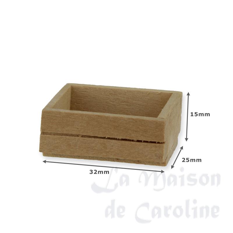 empty wooden box miniature 1:12 Bilder 1