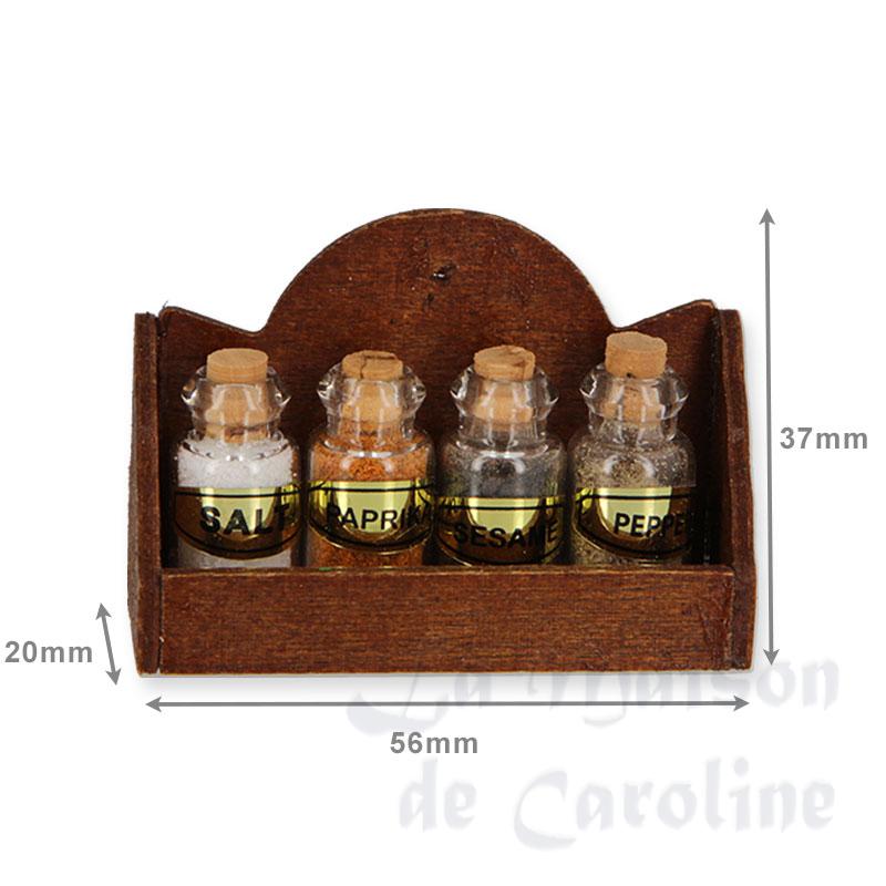 shelve w/spices miniature 1:12 Bilder 1