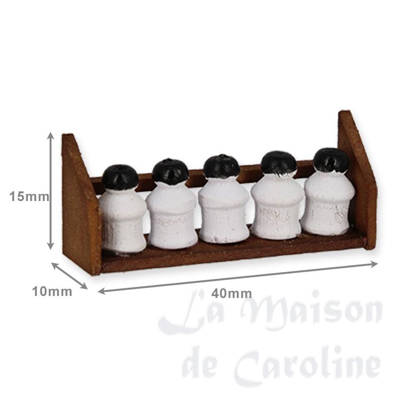 lotions + potions on rack miniature 1:12 Bilder 1