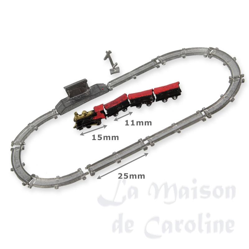 locomotive and railway 16pcs miniature 1:12 Bilder 1