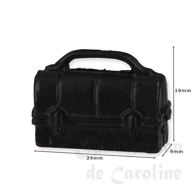 black doctor's suitcase miniature 1:12 Bilder 1
