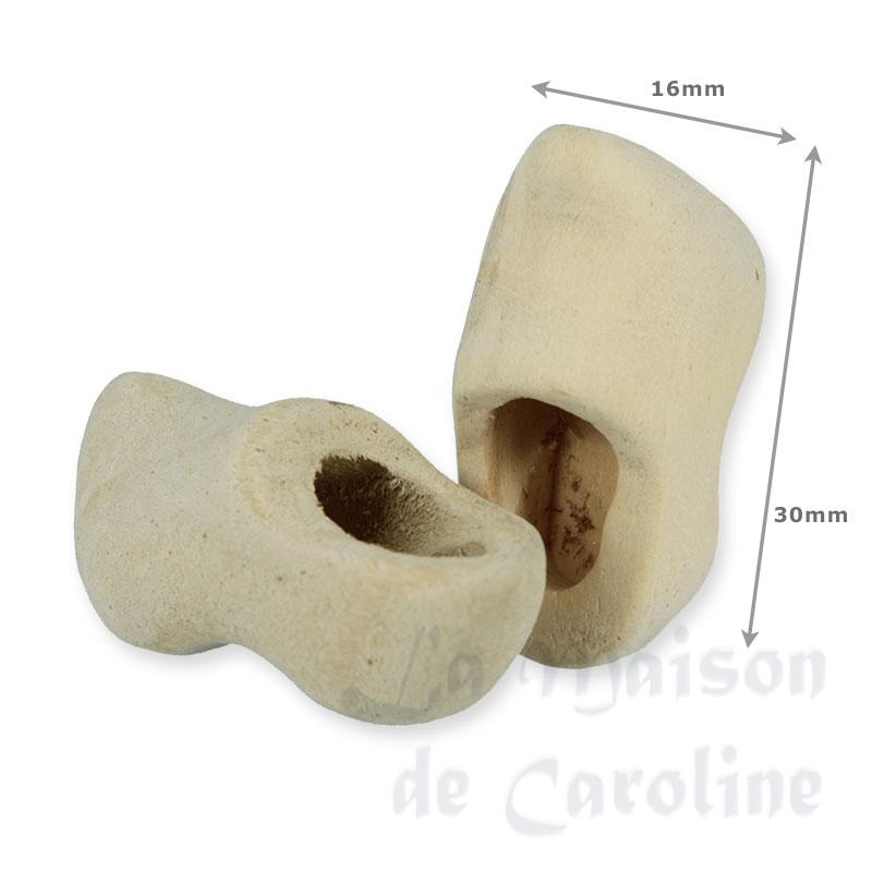 wooden clogs (pair) miniature 1:12 Bilder 1