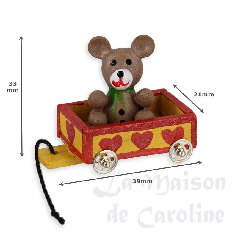 bear wagon miniature 1:12 Bilder 1