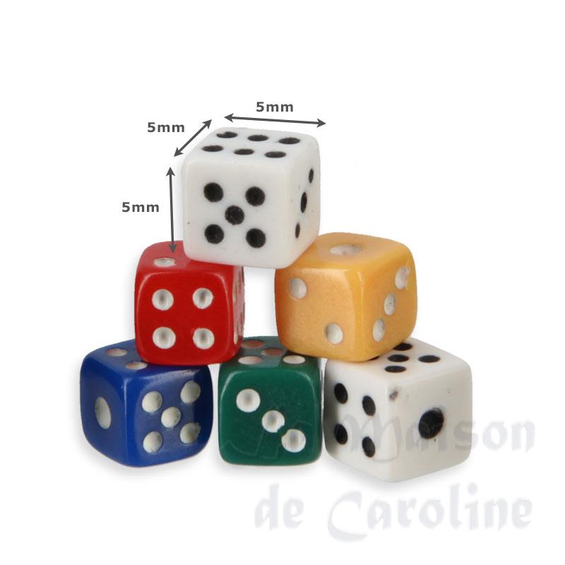 6 dices miniature 1:12 Bilder 1