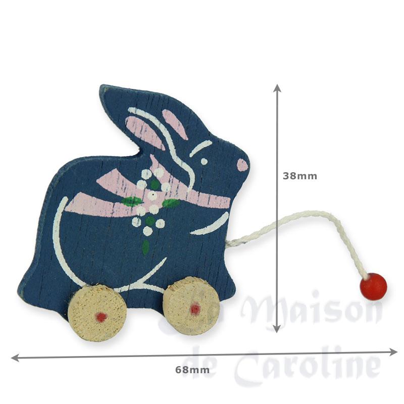 wood play bunny cart miniature 1:12 Bilder 1