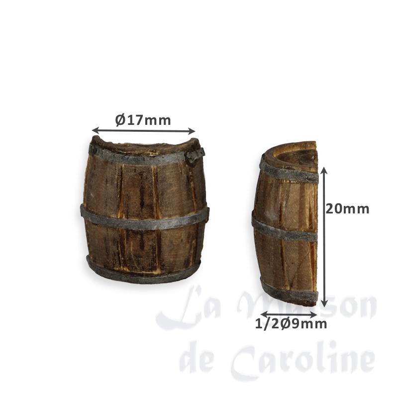 1/2 barrel n°0 - 1 dz.(6) Miniature 1:12 photo 2