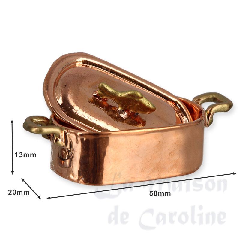 fish cooper pot miniature 1:12 Bilder 1